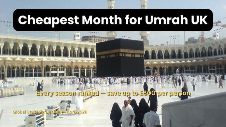 Cheapest month Umrah UK 2026 2027 seasonal price guide British pilgrims