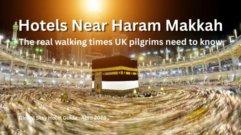 Hotels near Haram Makkah with walking distance guide for UK pilgrims 2026