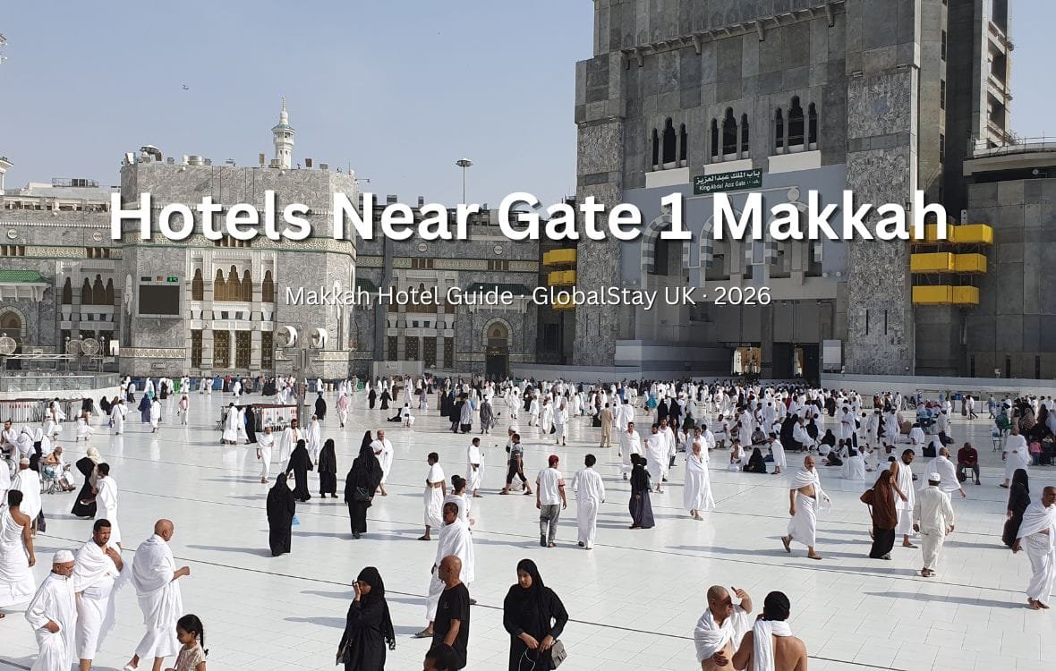 Hotels near King Abdulaziz Gate Makkah Gate 1 2026 — Clock Tower complex Masjid Al-Haram walking distance