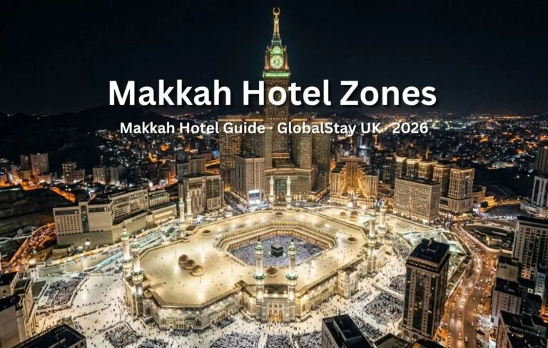 Makkah hotel zones explained 2026 — Zone A Zone B Zone C Masjid Al-Haram UK pilgrims guide
